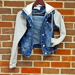 Wallflower denim and hoodie jacket
